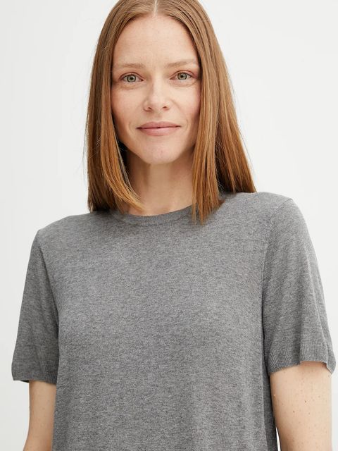Calvin Klein t-shirt damski kolor szary LV044A307G