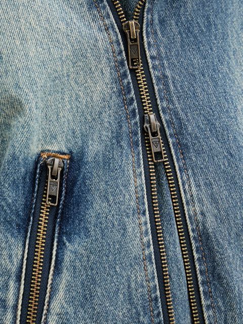 Guess Originals kurtka jeansowa kolor niebieski przejściowa oversize W5YN70 D4XYZ