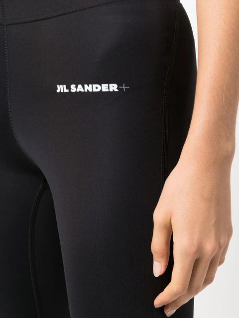 Jil Sander logo print leggings - Black - zdjęcie produktu nr 2