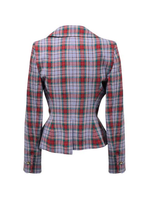 Vivienne Westwood tartan button jacket - Purple - zdjęcie produktu nr 2