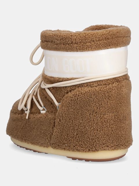 Moon Boot śniegowce MB ICON LOW FLEECE kolor brązowy 80D1409700 M047