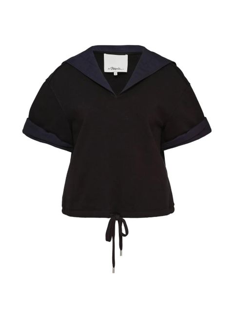 3.1 Phillip Lim sailor-collar drawstring blouse - Black - zdjęcie produktu nr 1