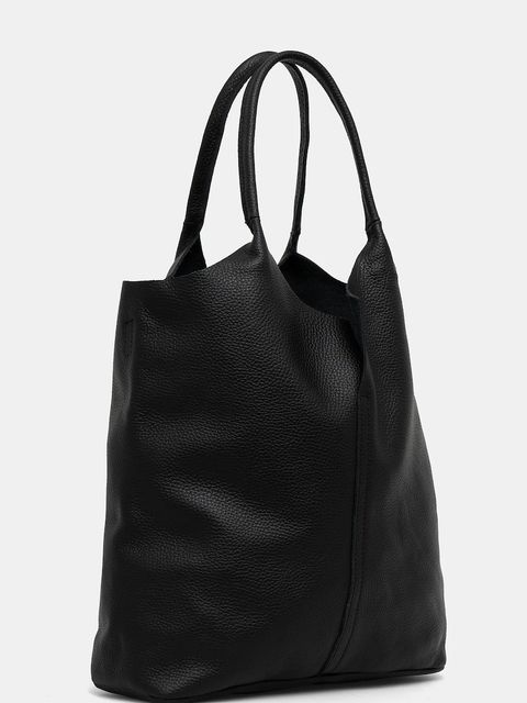 Answear.LAB torebka skórzana kolor czarny - zdjęcie produktu nr 2