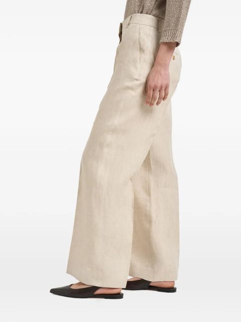 Weekend Max Mara pressed-crease wide-leg trousers - Neutrals - zdjęcie produktu nr 2