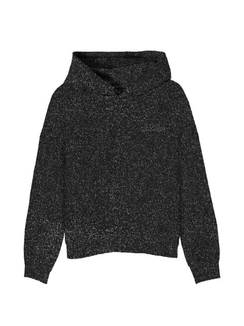 MC2 Saint Barth Mindy lurex hoodie - Black - zdjęcie produktu nr 1