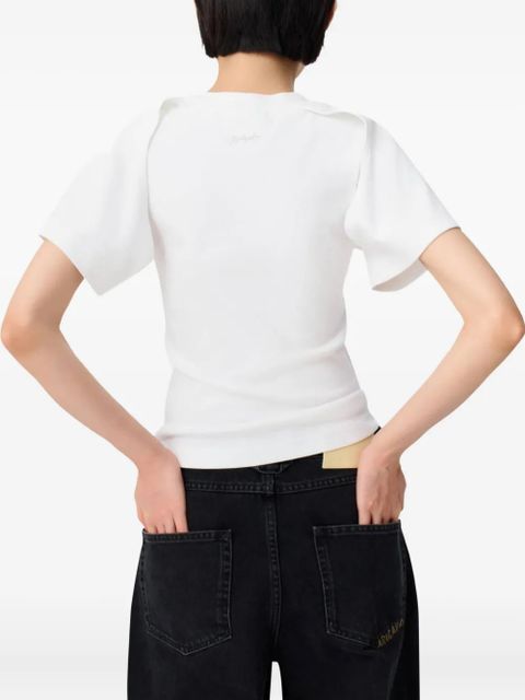 Axel Arigato cut-out short-sleeve T-shirt - White