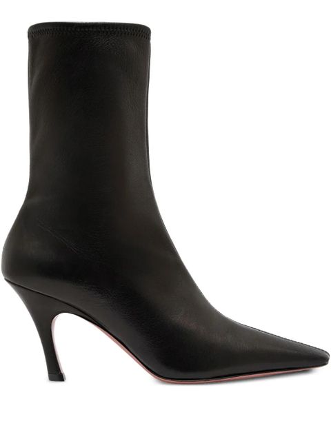 Amina Muaddi 80mm Jamie pointed-toe ankle boots - Black - zdjęcie produktu nr 1