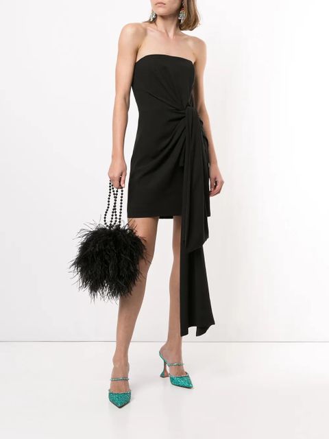16Arlington strapless draped mini dress - Black - zdjęcie produktu nr 2