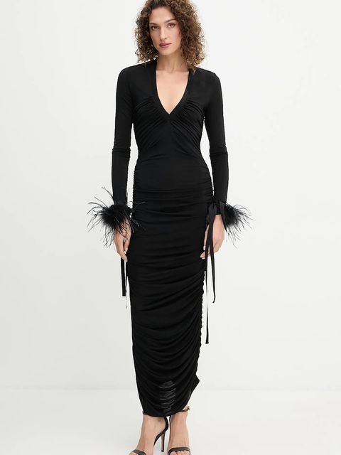 Pinko sukienka kolor czarny maxi dopasowana 105780 A2GS - zdjęcie produktu nr 1