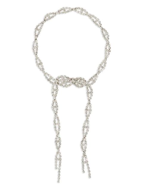 Balenciaga rhinestone-embellished necklace - Silver - zdjęcie produktu nr 1
