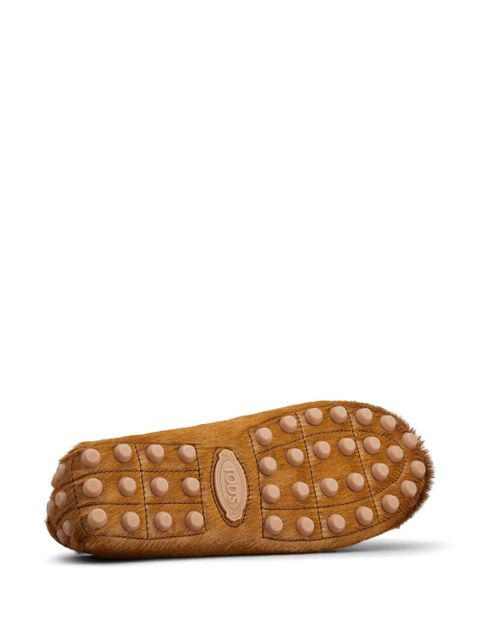 Tod's Gommino calf-hair loafers - Brown