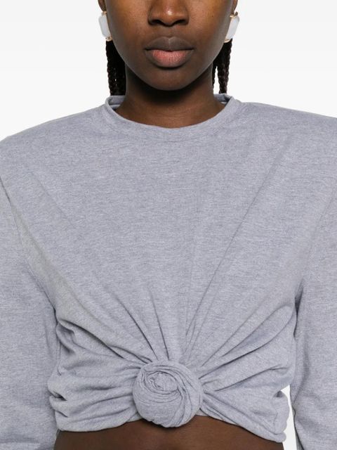 Magda Butrym knotted T-shirt - Grey