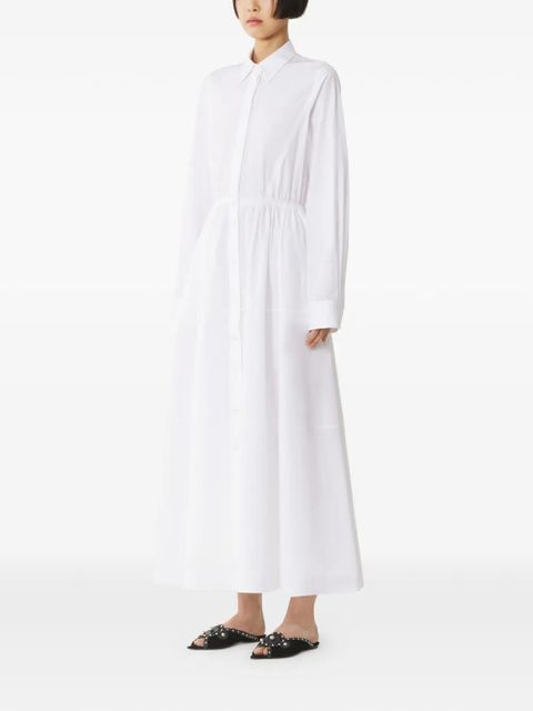 Lanvin long-sleeve midi shirt dress - White