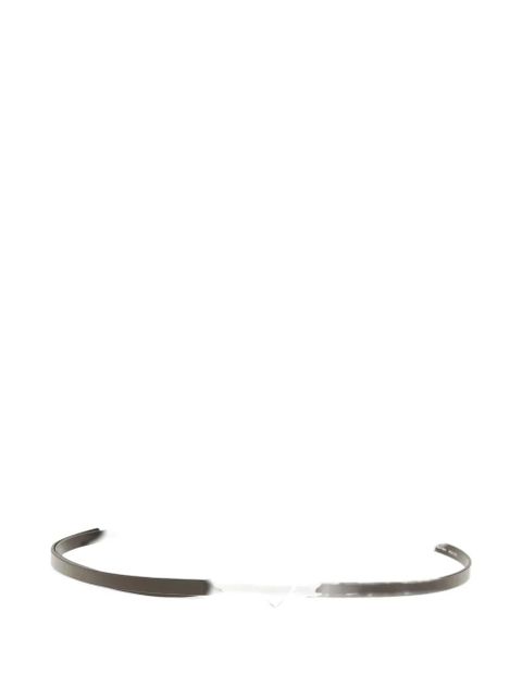 The Row rhombus leather belt - Brown - zdjęcie produktu nr 1