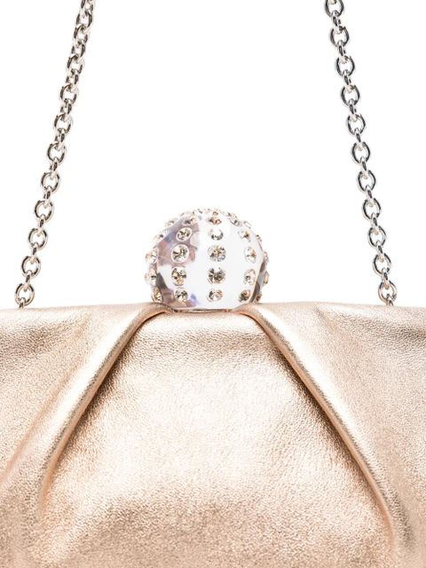 Aquazzura Tequila chain-strap clutch bag - Gold