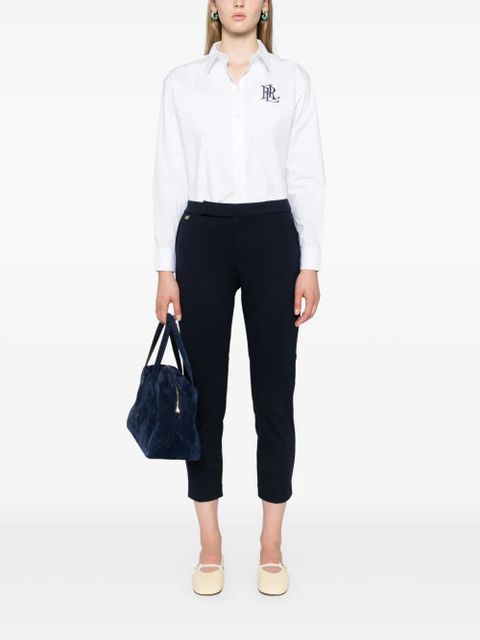 Lauren Ralph Lauren logo-embroidered poplin shirt - White - zdjęcie produktu nr 2