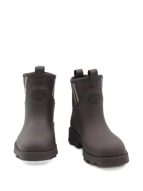 Burberry 35mm check-pattern pull-tabs ankle boots - Brown