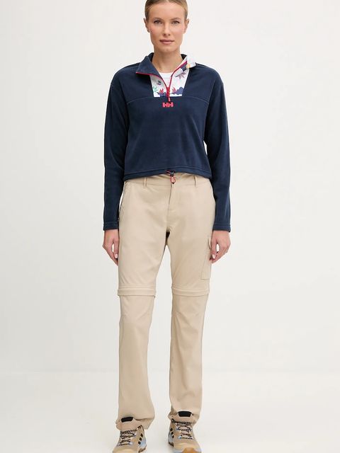 Helly Hansen bluza polarowa DAYBREAKER damska kolor granatowy z aplikacją 49561 - zdjęcie produktu nr 2