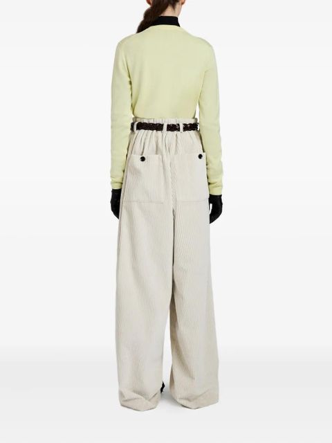 Proenza Schouler diamond-pattern merino wool-silk blend sweater - Yellow