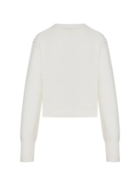 Gucci v-neck logo cardigan - Neutrals - zdjęcie produktu nr 2