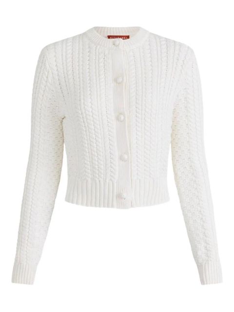Altuzarra Patmae cable-knit cardigan - White - zdjęcie produktu nr 1