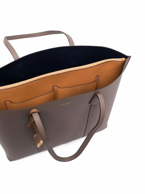 Tory Burch Perry logo-print tote bag - Brown