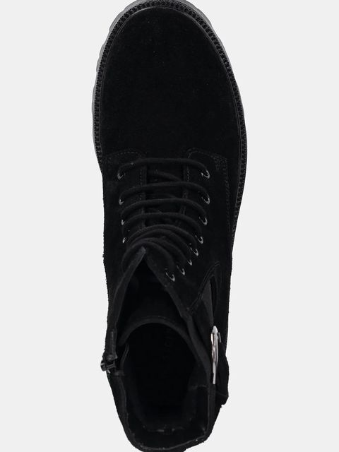 Medicine botki damskie kolor czarny na platformie