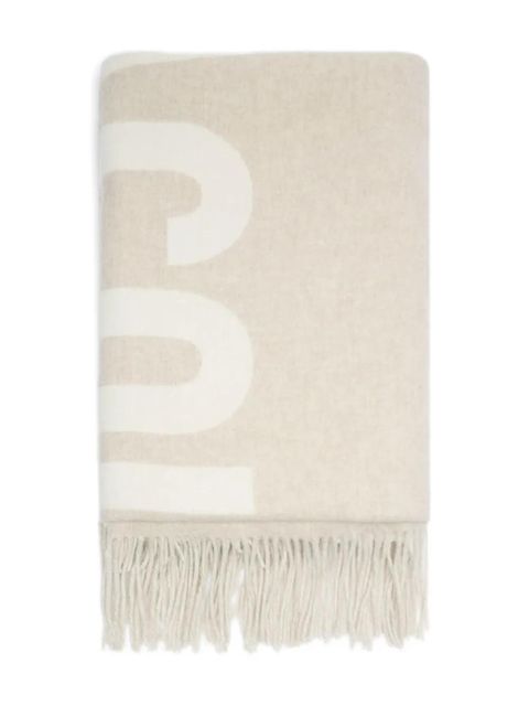 Jacquemus logo-jacquard wool scarf - Neutrals - zdjęcie produktu nr 2