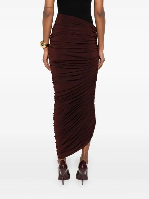Magda Butrym asymmetric maxi skirt - Red
