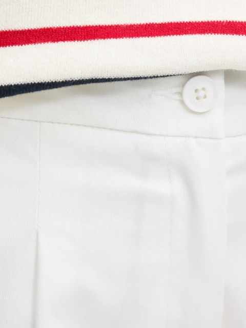 United Colors of Benetton szorty damskie kolor biały gładkie high waist 40FAD901U