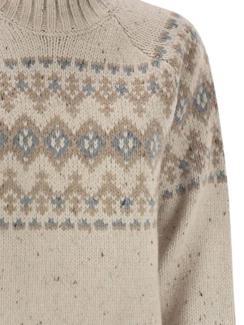MC2 Saint Barth Myra Donegal high-neck sweater - Neutrals