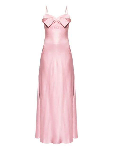 Alexander McQueen bow-detail maxi slip dress - Pink - zdjęcie produktu nr 1