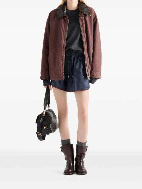 Prada triangle-logo jersey T-shirt - Grey