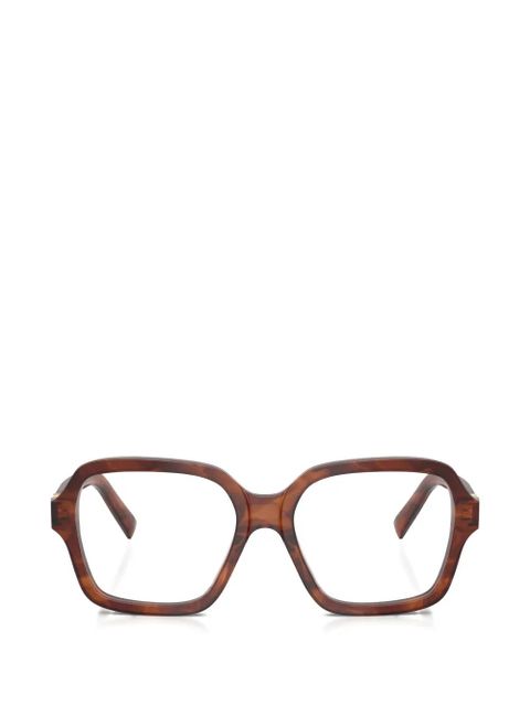 Miu Miu Eyewear square-frame glasses - Brown - zdjęcie produktu nr 1