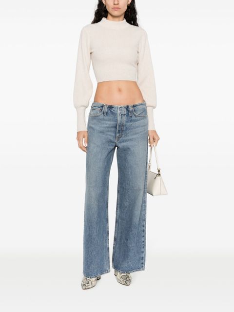 AGOLDE Lex organic cotton jeans - Blue - zdjęcie produktu nr 2