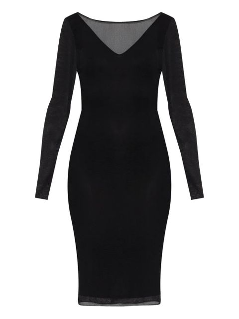 Max Mara sheer-sleeved dress - Black - zdjęcie produktu nr 1