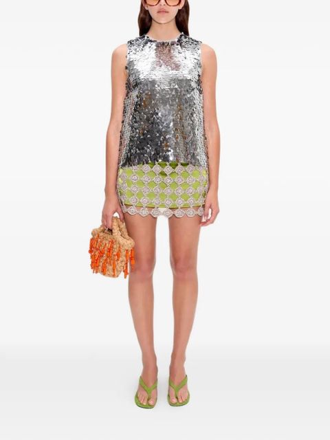 Simon Miller Shirley sequin-embellished top - Silver - zdjęcie produktu nr 2