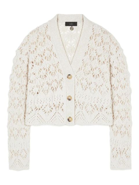 Alanui Lagoon Romance buttoned cardigan - White - zdjęcie produktu nr 1