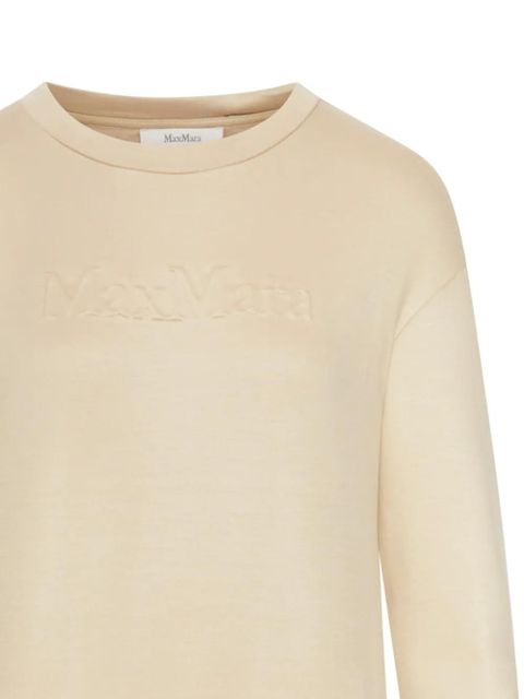 Max Mara logo-embossed sweatshirt - Neutrals - zdjęcie produktu nr 2