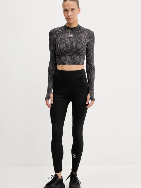 adidas by Stella McCartney legginsy treningowe TruePurpose damskie kolor czarny gładkie JW4557