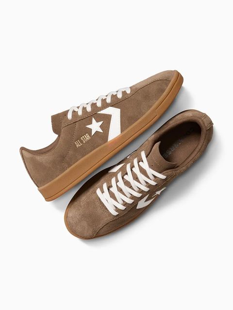 Converse sneakersy skórzane All Star Classic Trainer kolor brązowy A16396C