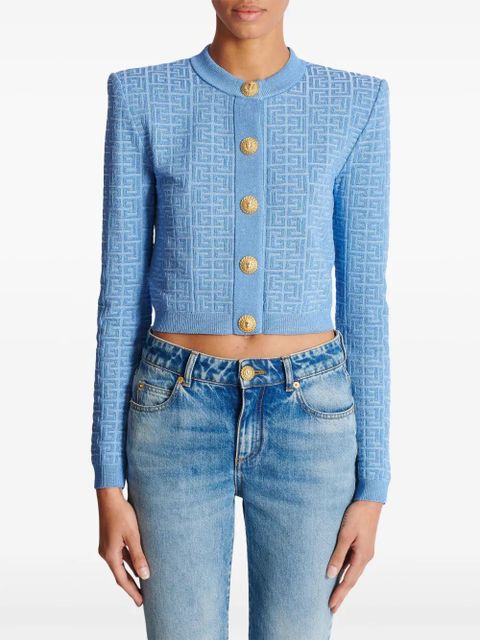 Balmain PB Labyrinth cardigan - Blue