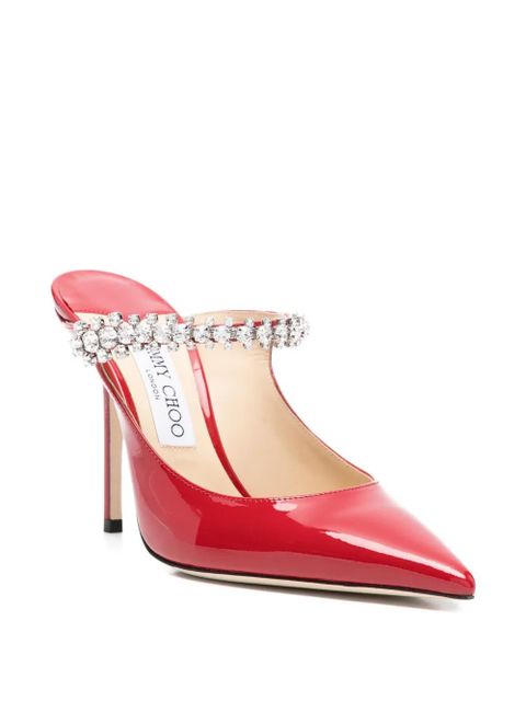 Jimmy Choo Bing crystal-embellishment mules - Red - zdjęcie produktu nr 2