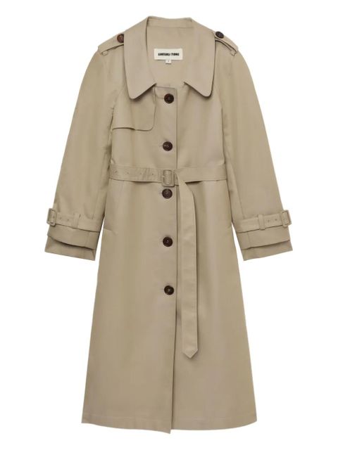 SHUSHU/TONG button-up trench coat - Neutrals - zdjęcie produktu nr 1