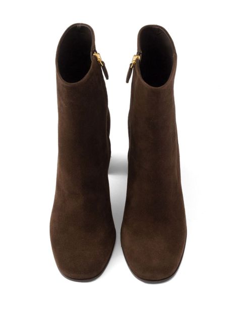 Prada Suede booties - Brown