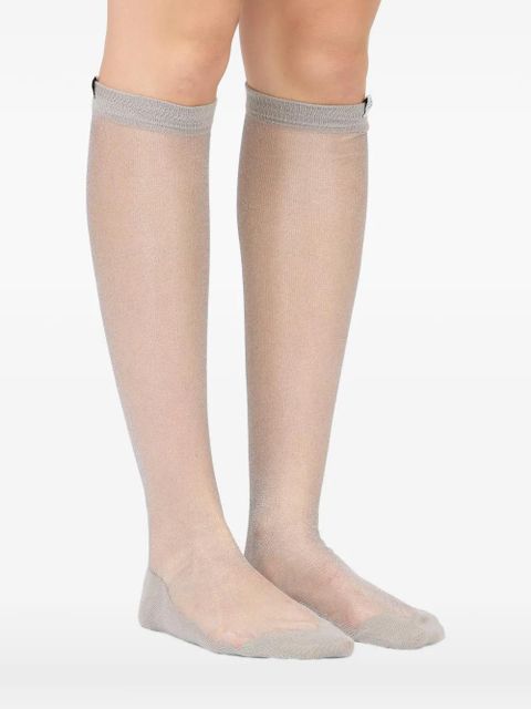MM6 Maison Margiela ribbed-cuff socks - Grey - zdjęcie produktu nr 2