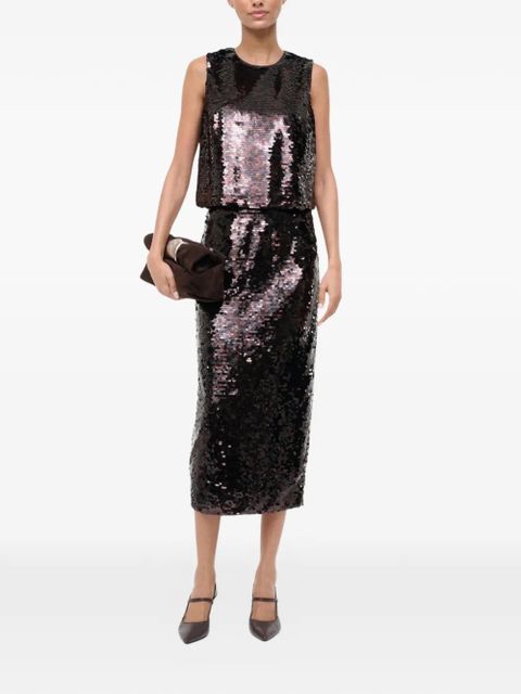 STAUD Seraphina sequin-embellishment top - Black - zdjęcie produktu nr 2