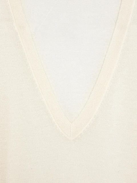 Jil Sander V-neck T-shirt - Neutrals - zdjęcie produktu nr 2