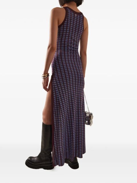Rabanne sleeveless slit midi dress - Purple - zdjęcie produktu nr 2