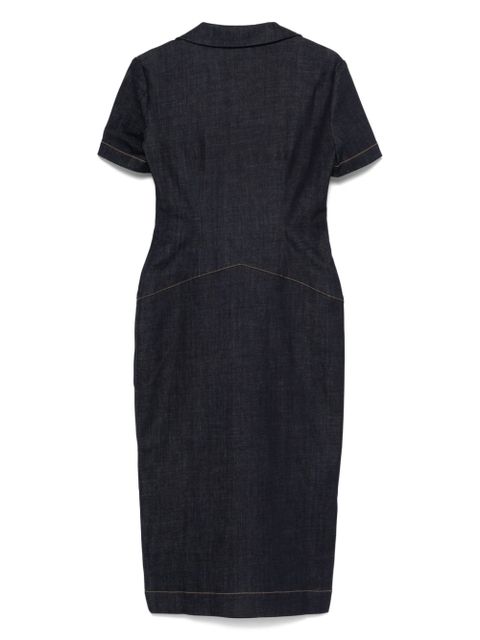 Givenchy 4G-emblem denim midi dress - Blue - zdjęcie produktu nr 2